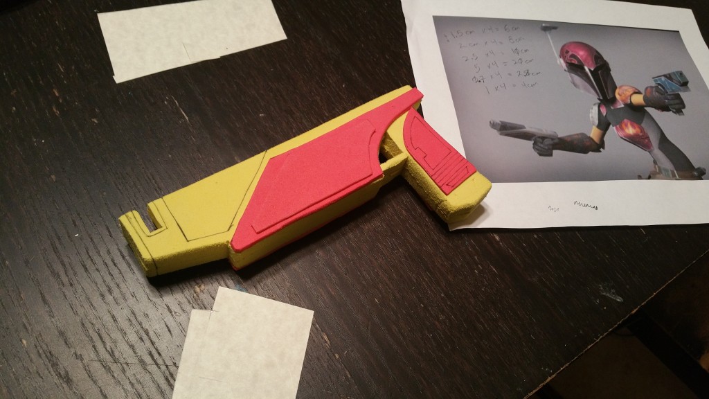 Sabine Wren cosplay blaster