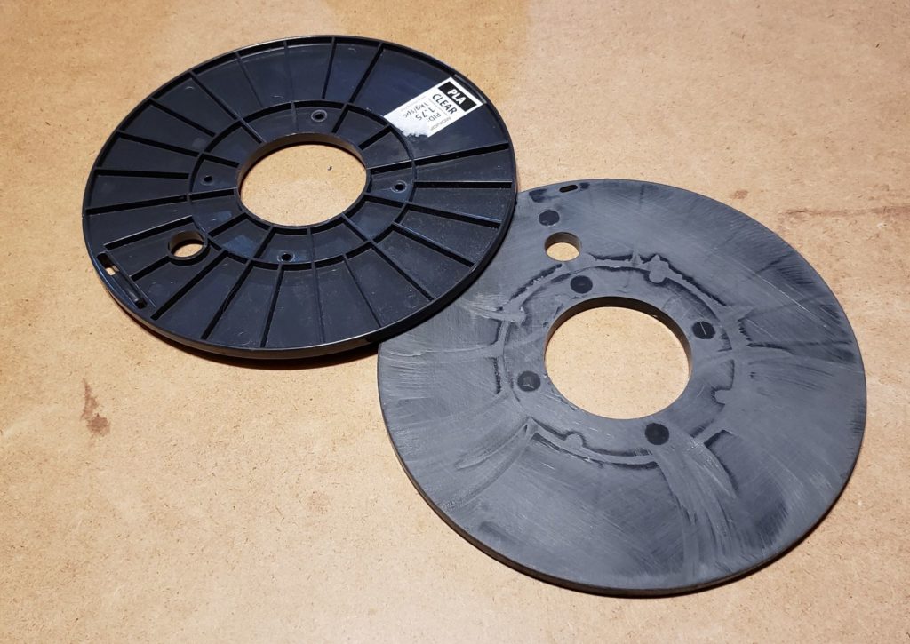 deconstructed filament spool