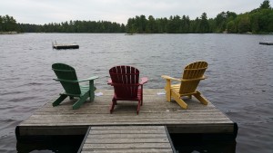 cottage dock adirondack chairs
