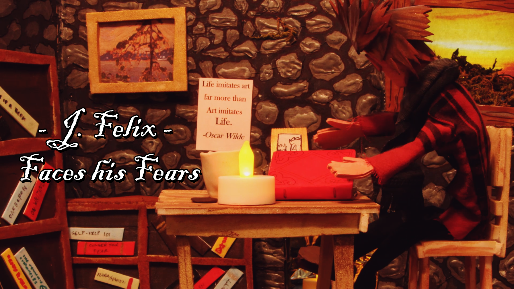 stop motion animation j felix faces his fears